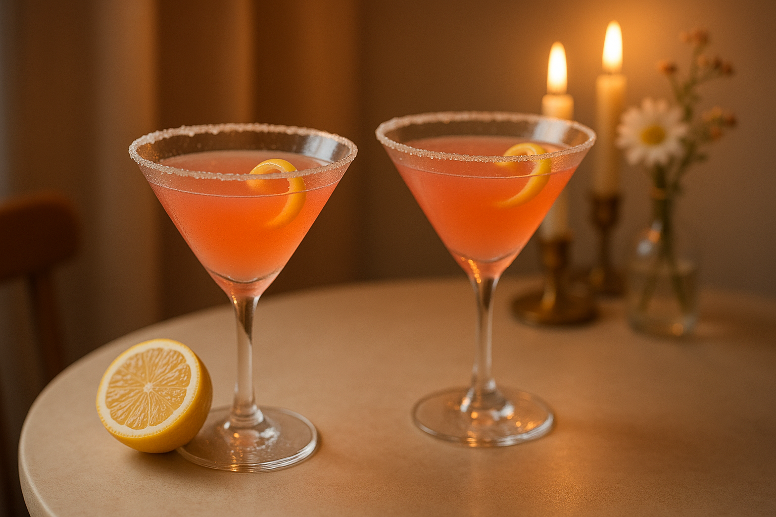 Pomegranate Lemon Drop