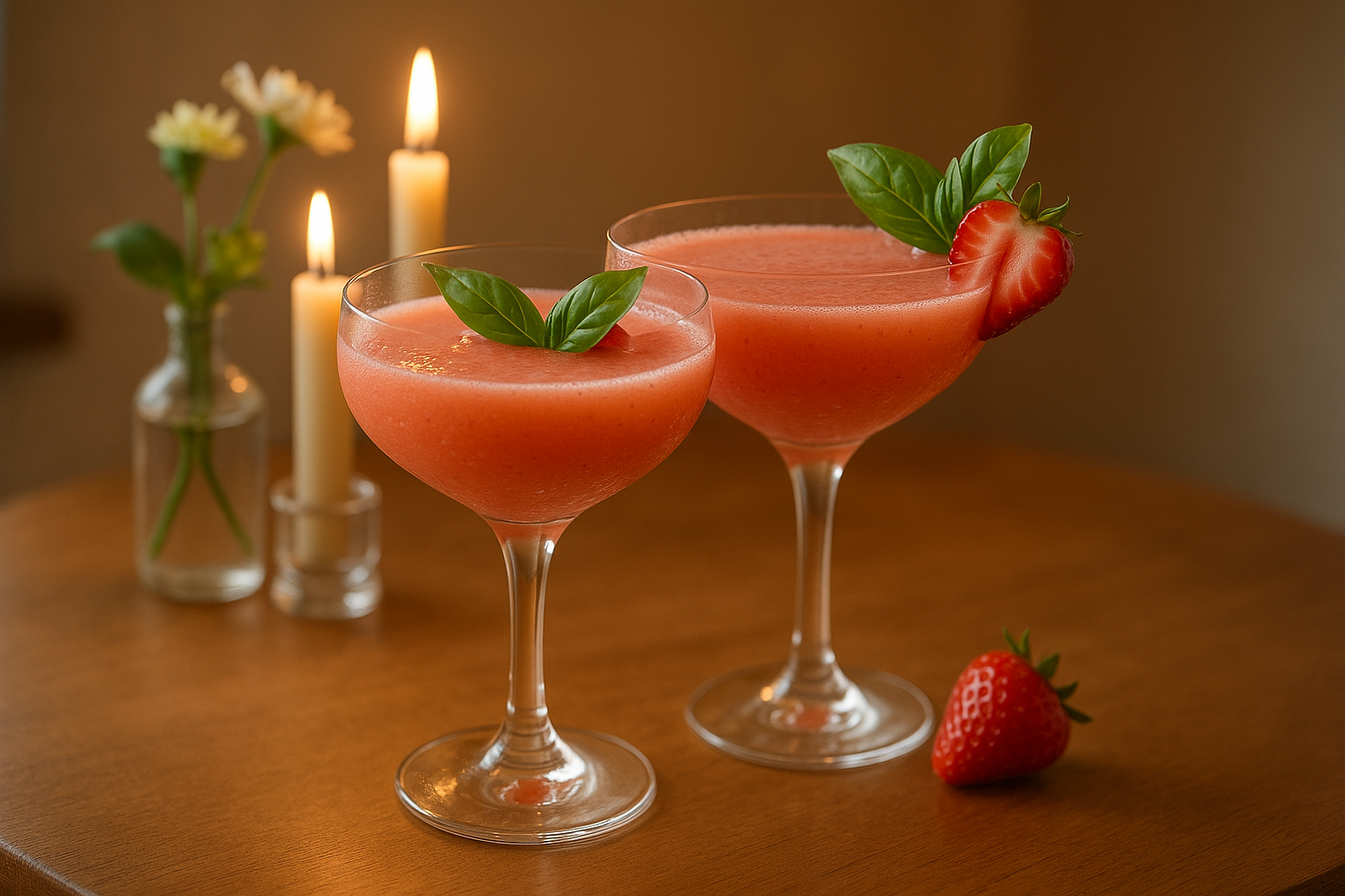Strawberry Basil Daiquiri