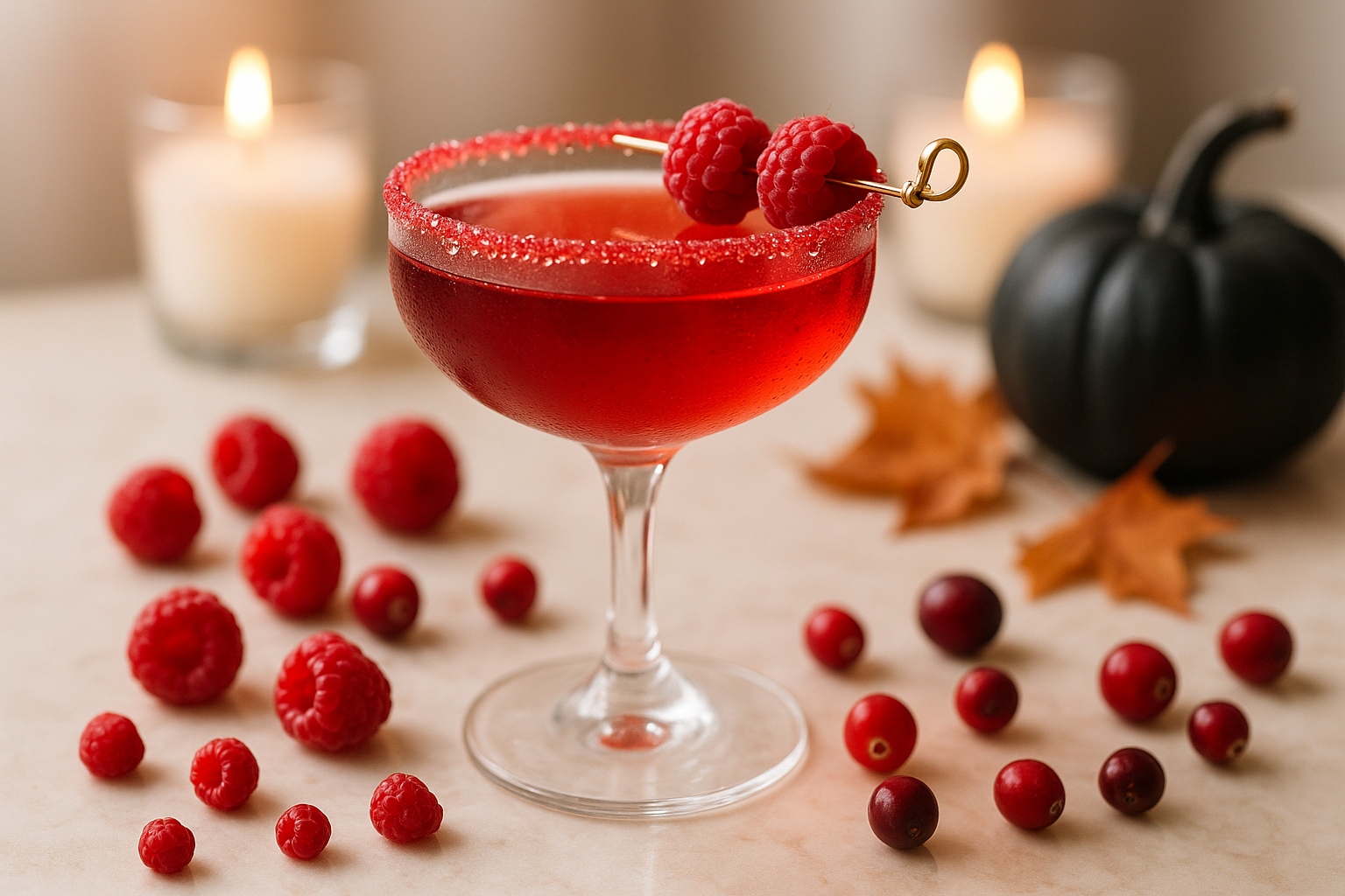 Scarlet Rim Martini
