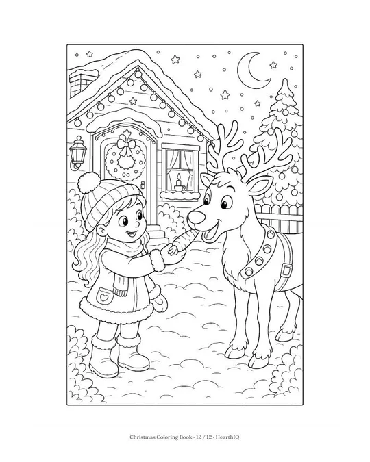 Christmas Coloring Book page 12