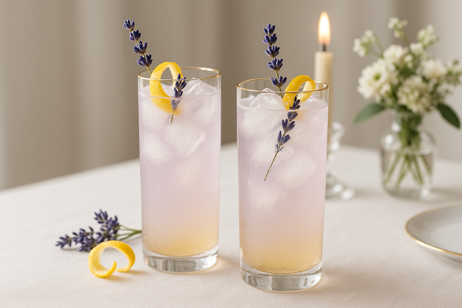 Lavender Lemon Honey Fizz