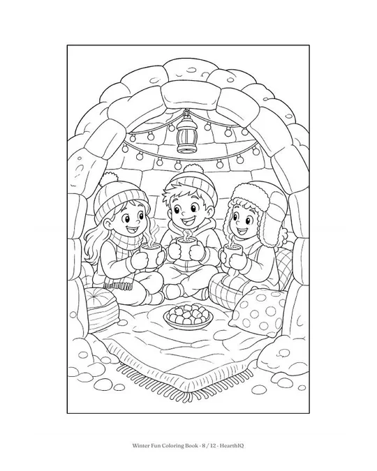 Winter Fun Coloring Book page 8