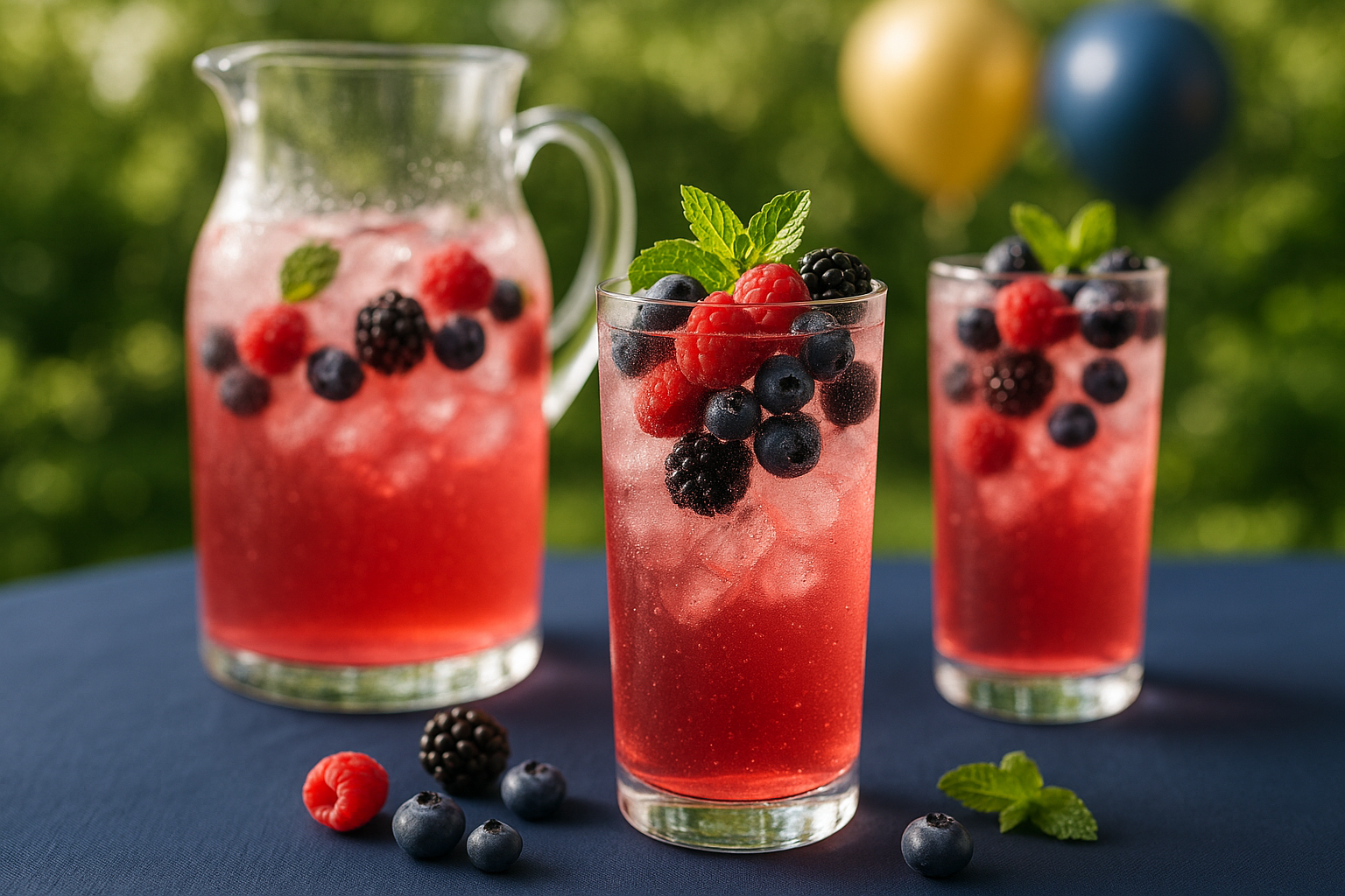 Berry Vodka Soda Pitcher