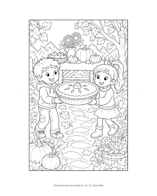 Thanksgiving Coloring Book page 11