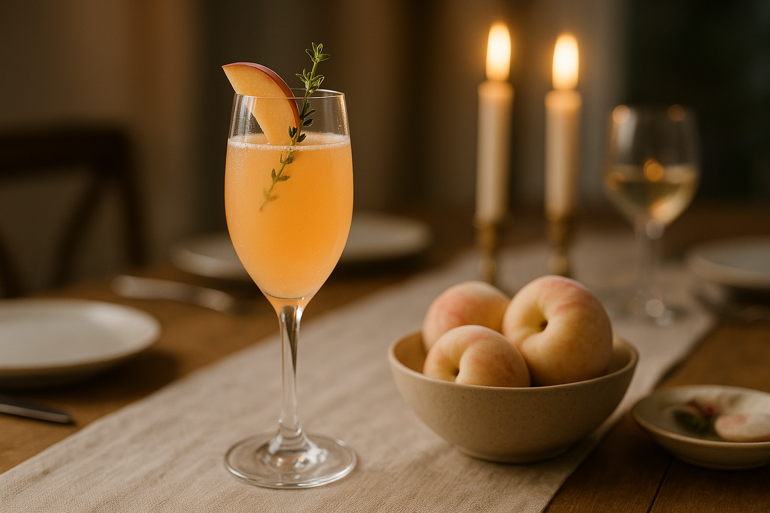 White Peach Thyme Fizz
