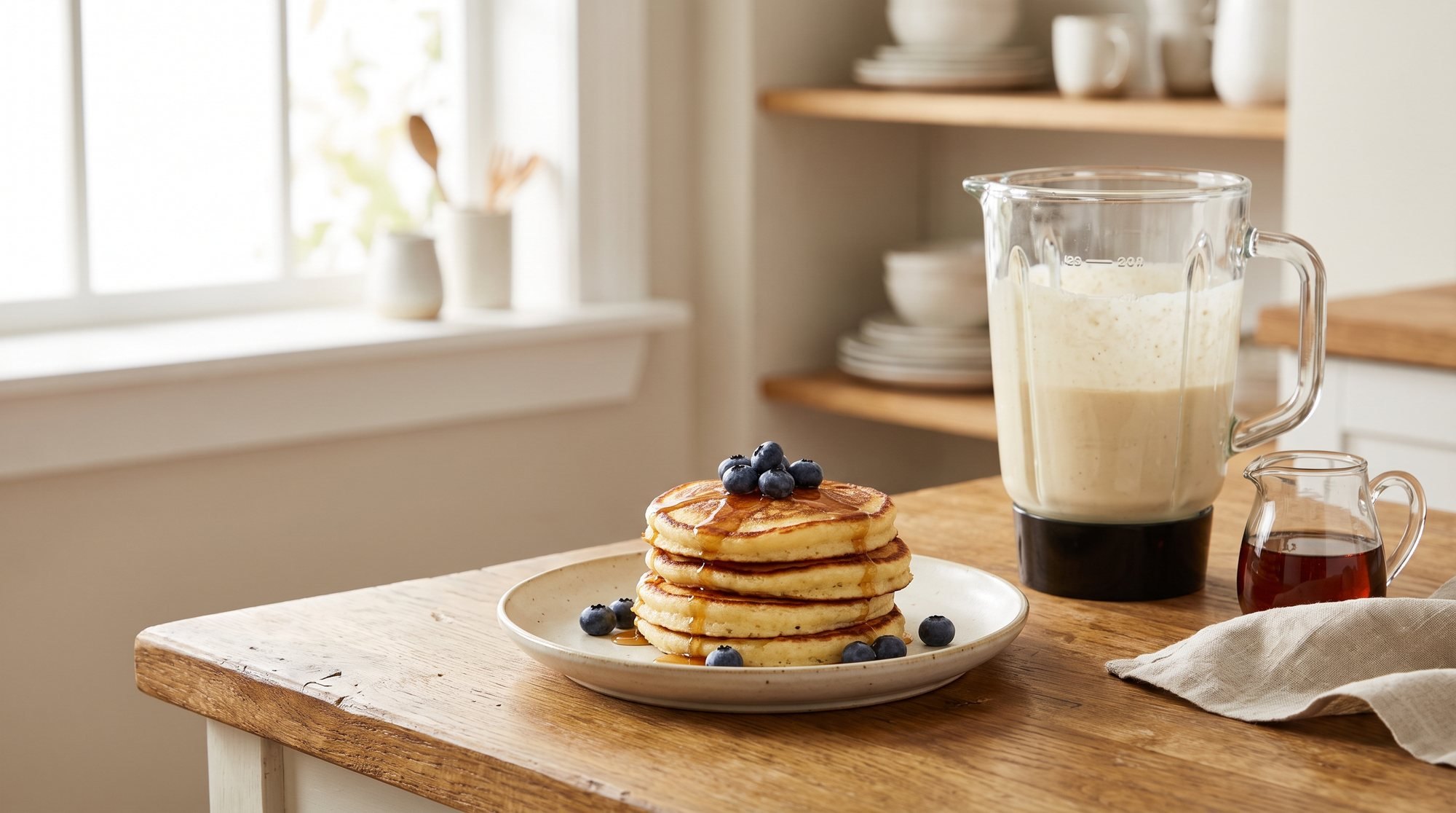 Cottage Cheese Blender Pancakes