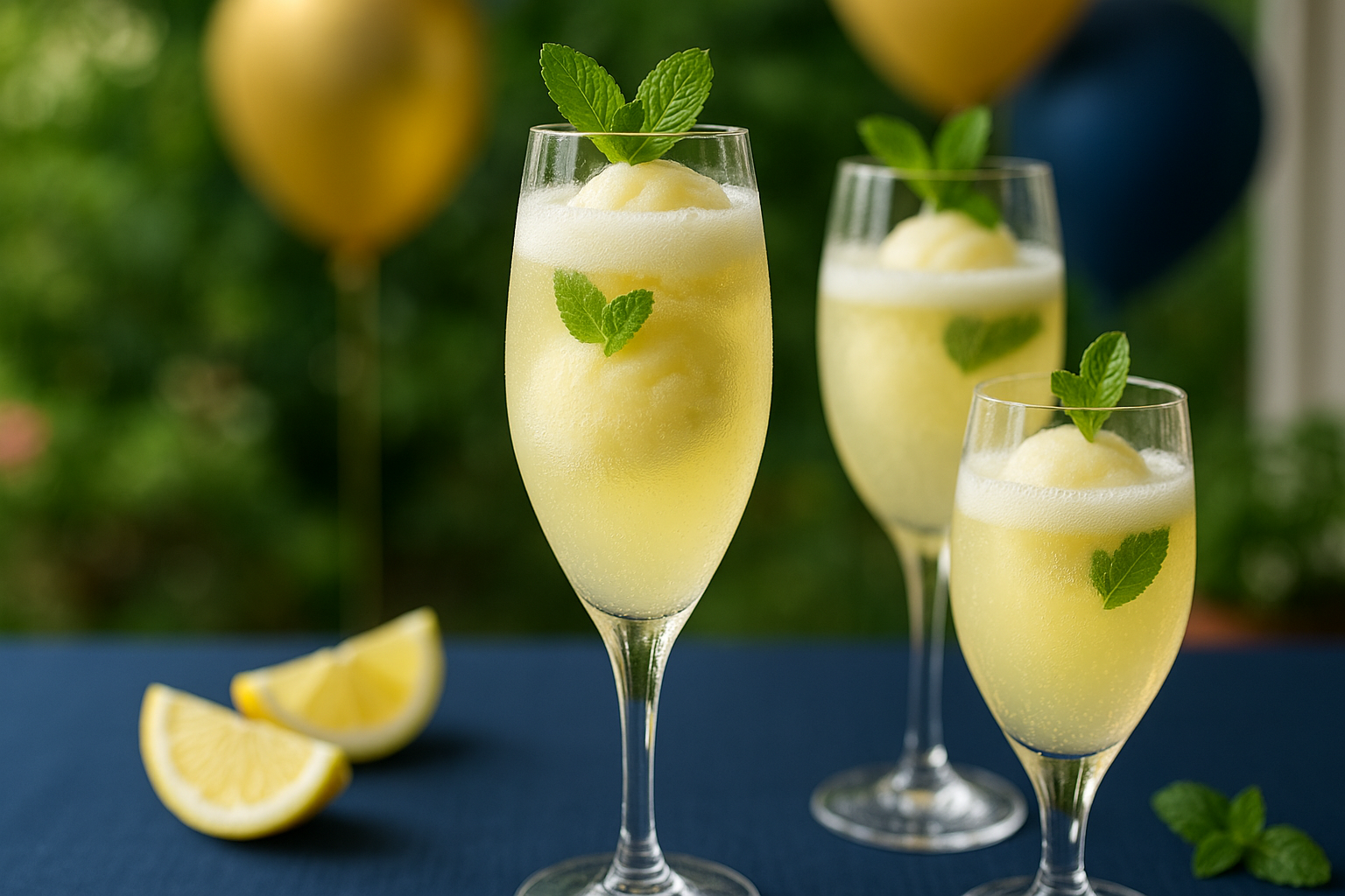 Lemon Sorbet Float