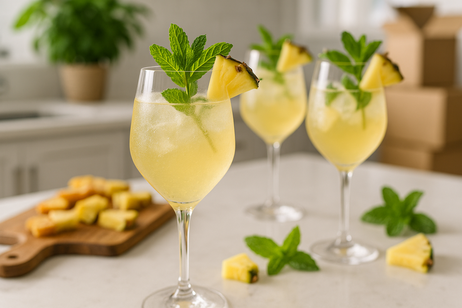 Pineapple Mint Spritz