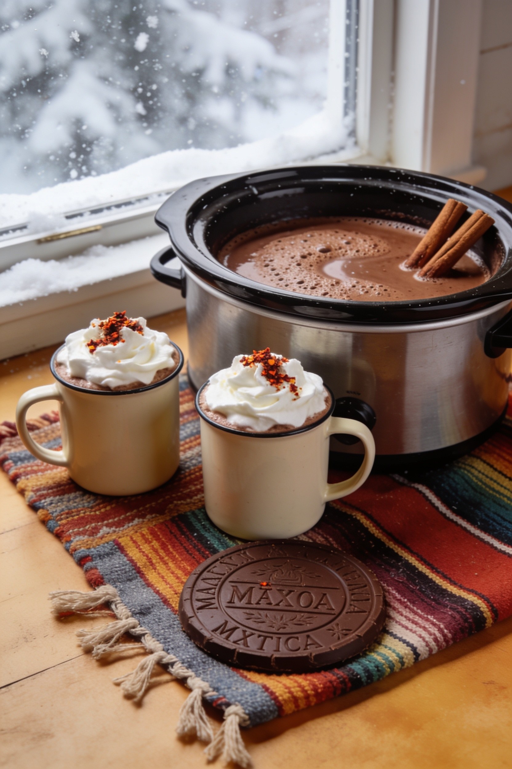 Slow Cooker Mexican Hot Chocolate