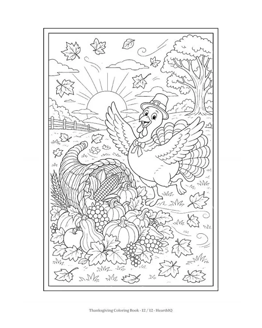 Thanksgiving Coloring Book page 12