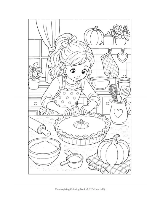 Thanksgiving Coloring Book page 7