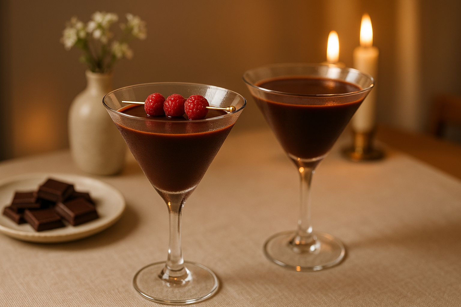 Raspberry Truffle Martini