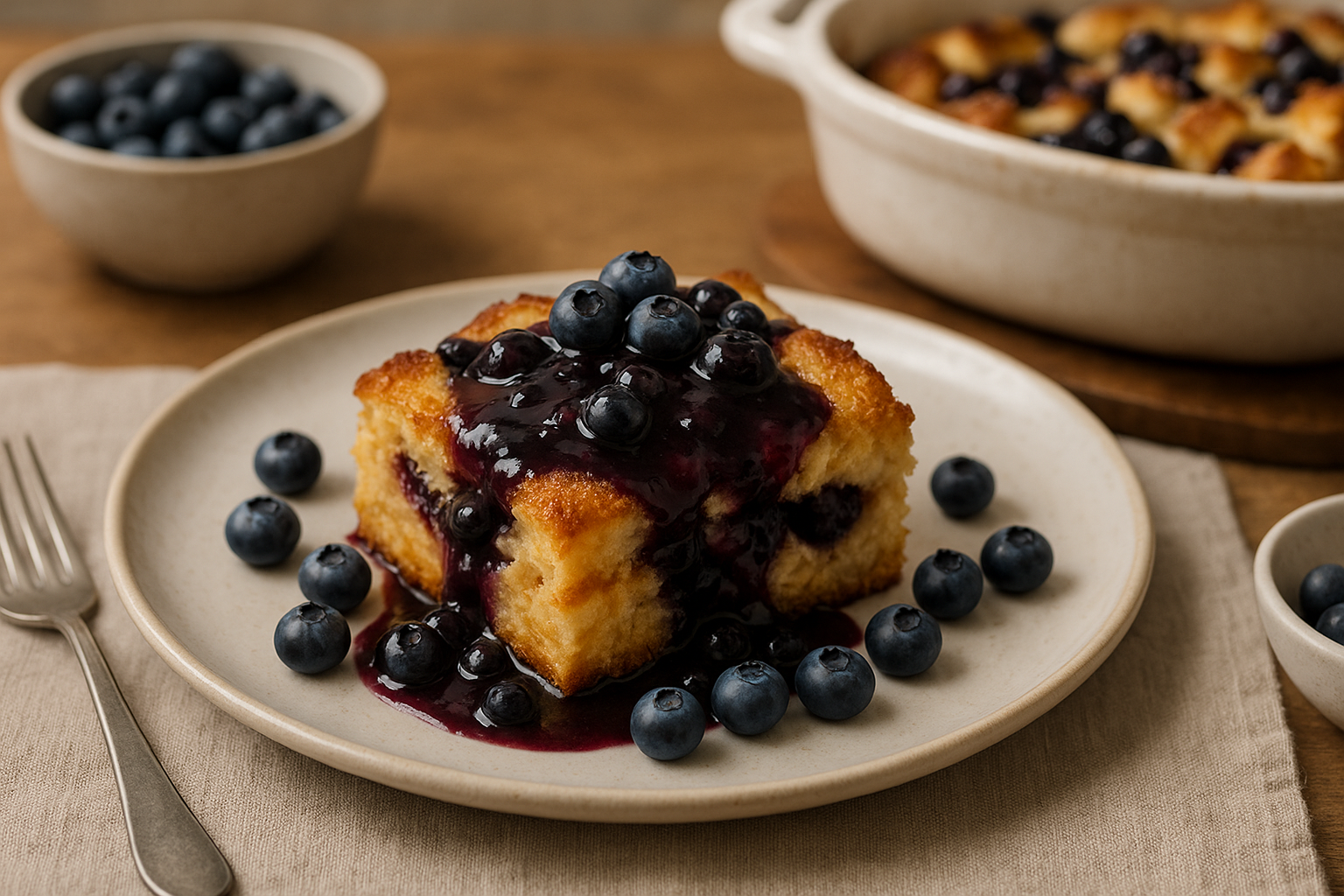 Overnight Blueberry French Toast