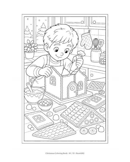 Christmas Coloring Book page 10