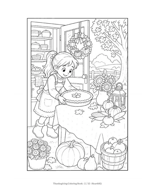 Thanksgiving Coloring Book page 2