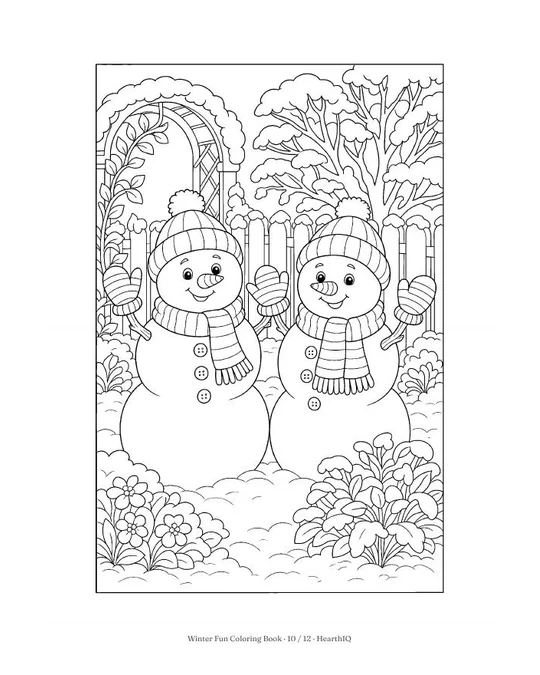 Winter Fun Coloring Book page 10