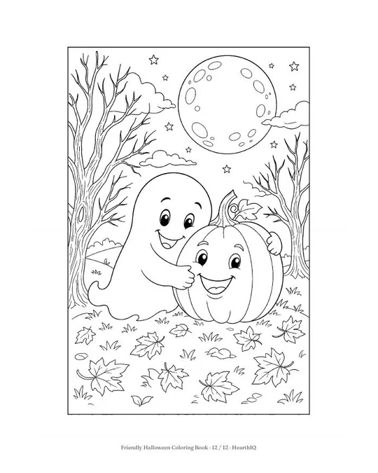 Friendly Halloween Coloring Book page 12