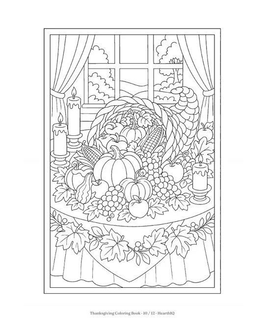 Thanksgiving Coloring Book page 10