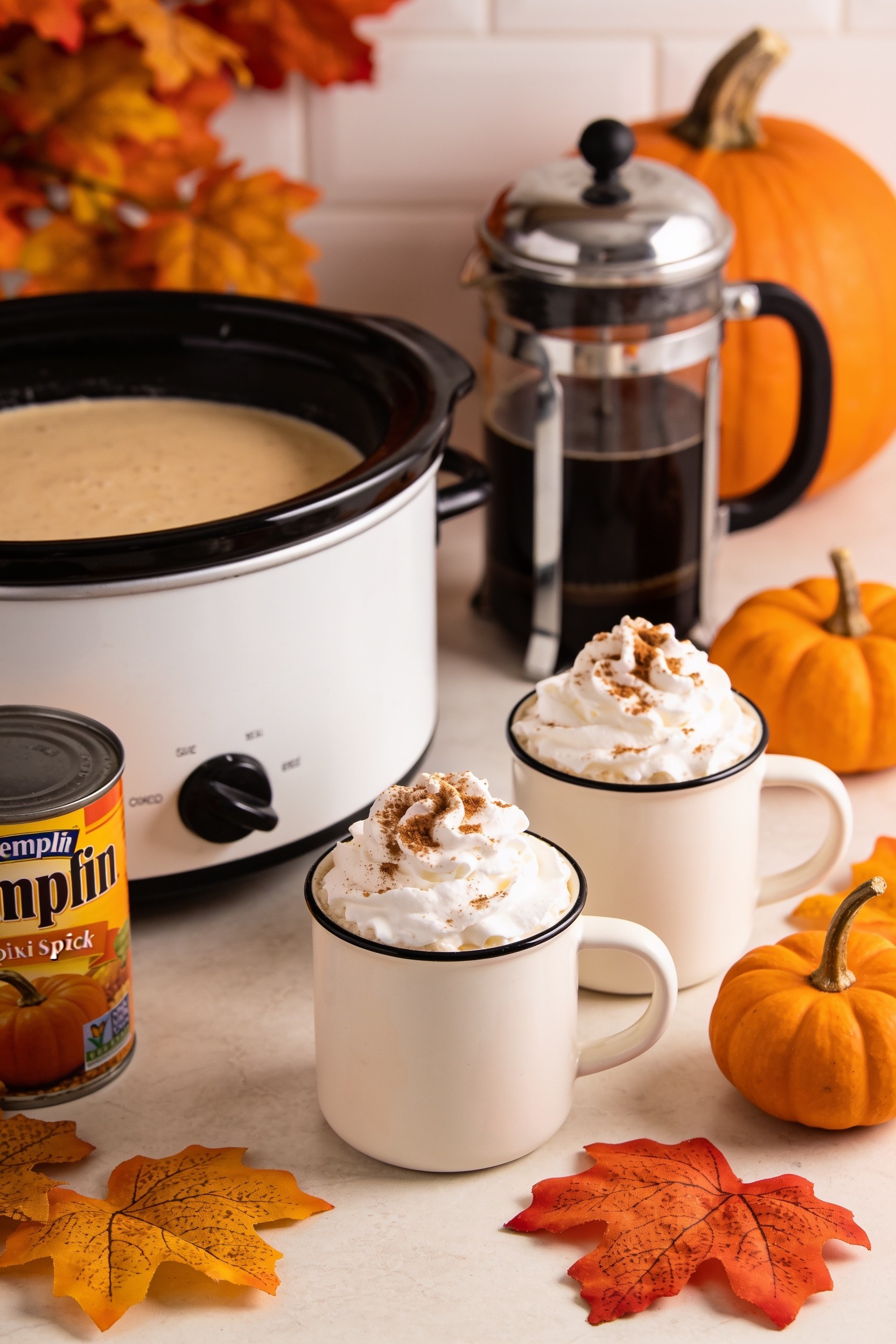 Slow Cooker Pumpkin Spice Latte for a Crowd