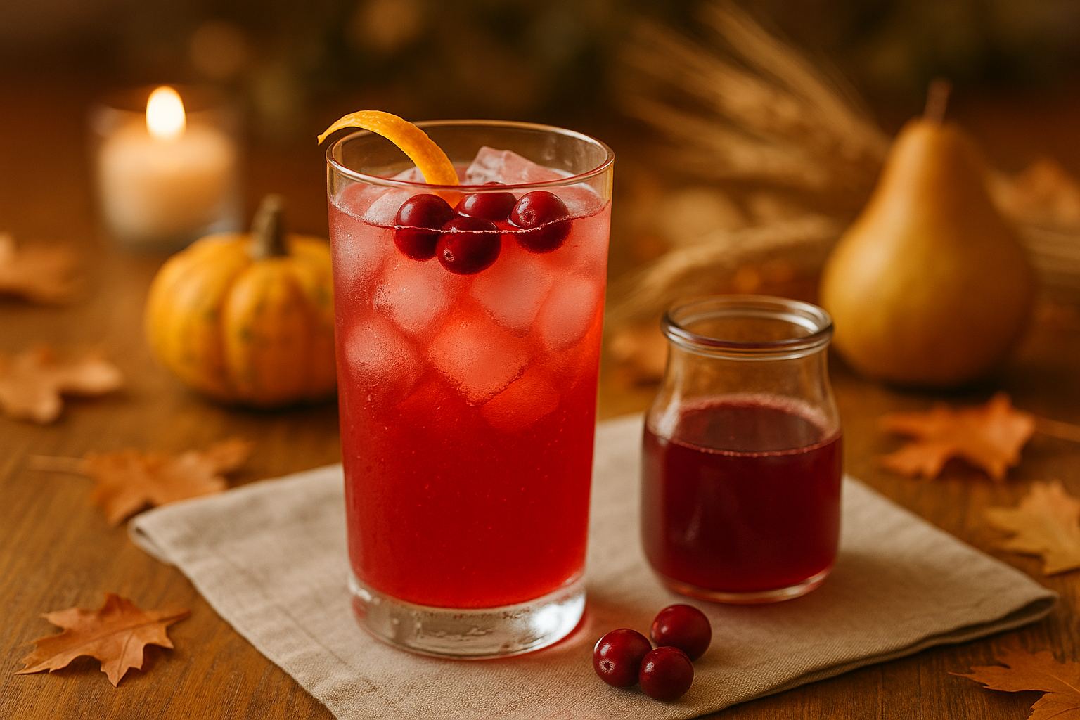 Cranberry Shrub Soda