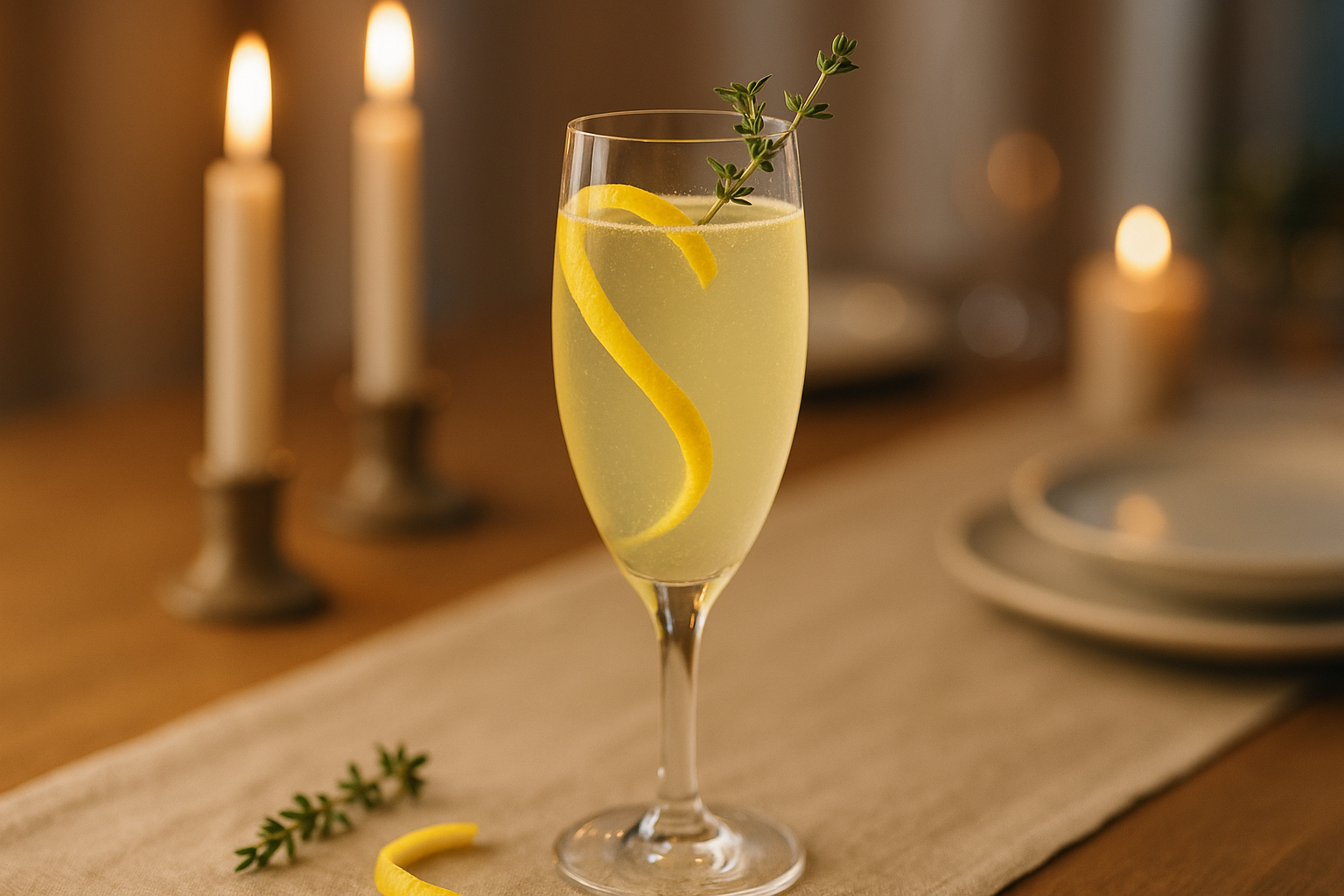 Lemon Thyme French 75