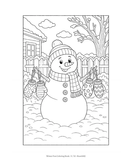 Winter Fun Coloring Book page 5