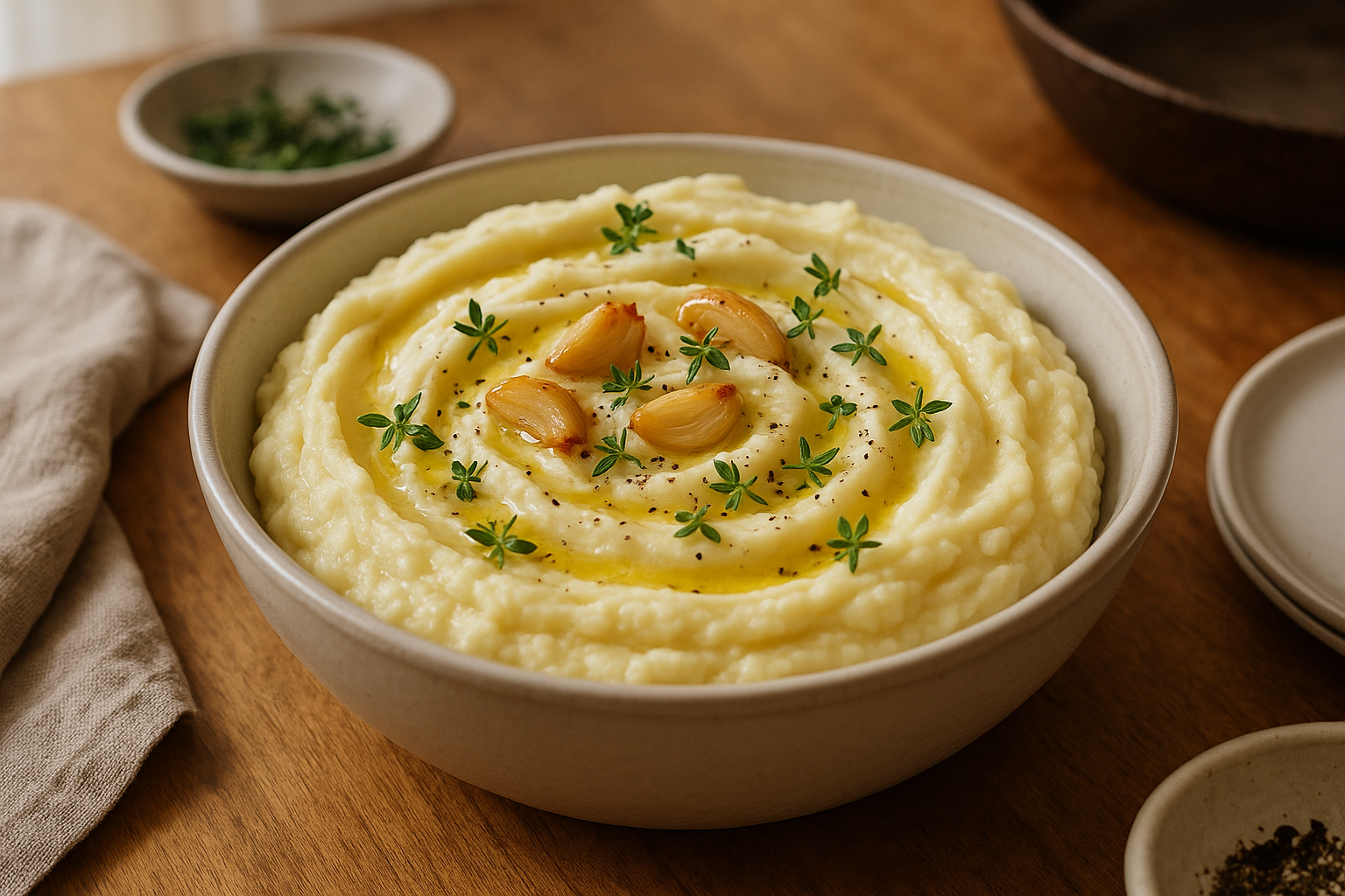 Roasted Garlic Mashed Potatoes