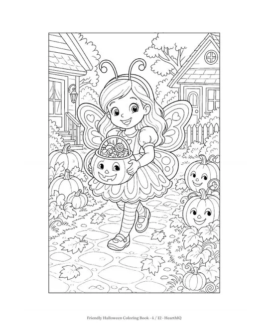 Friendly Halloween Coloring Book page 4