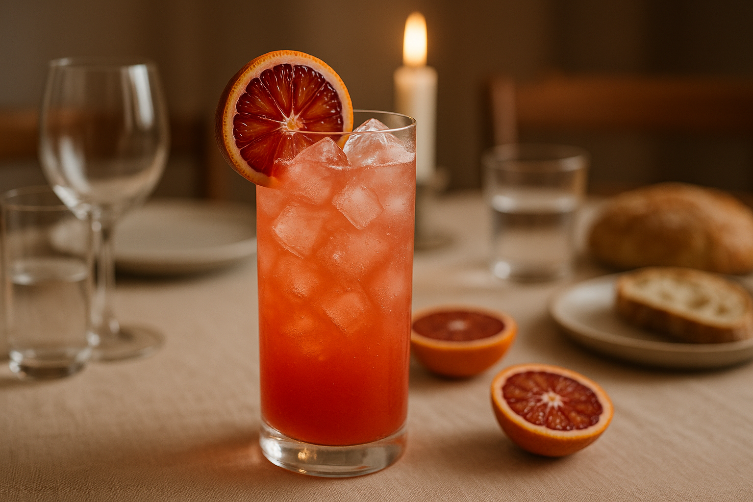 Blood Orange Ginger Soda