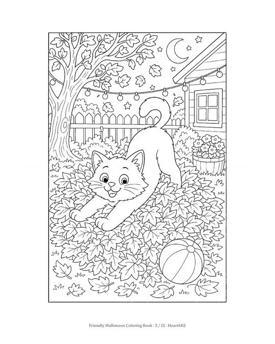 Friendly Halloween Coloring Book page 3