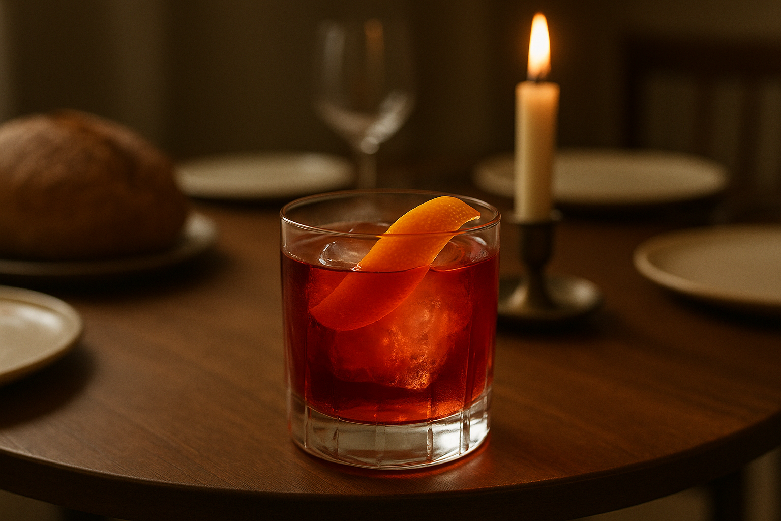Orange Peel Negroni