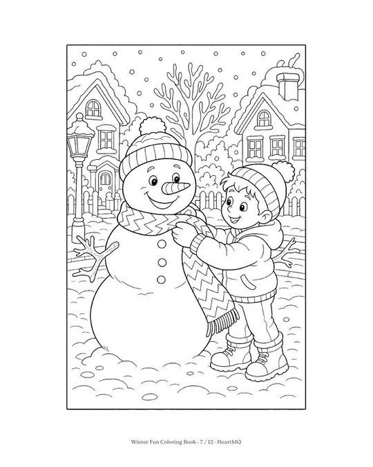 Winter Fun Coloring Book page 7