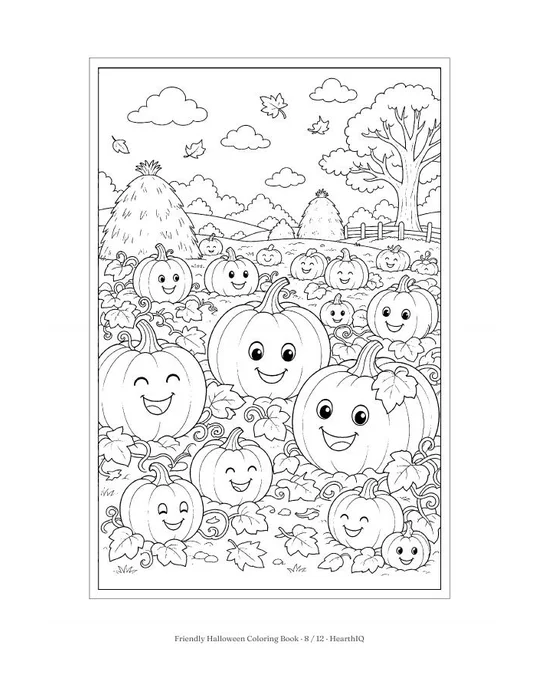 Friendly Halloween Coloring Book page 8