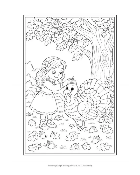 Thanksgiving Coloring Book page 9