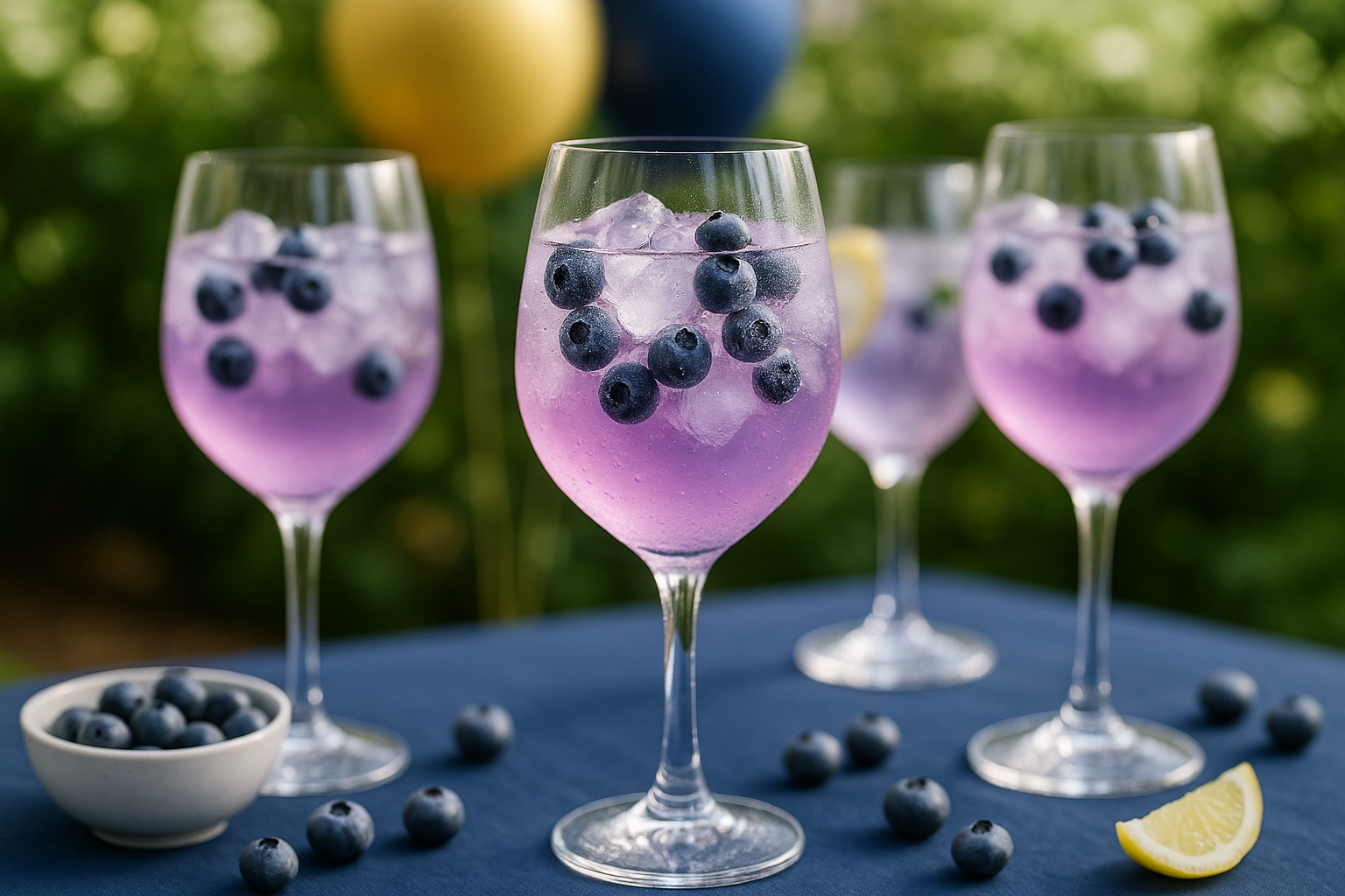 Blueberry White Wine Spritzer