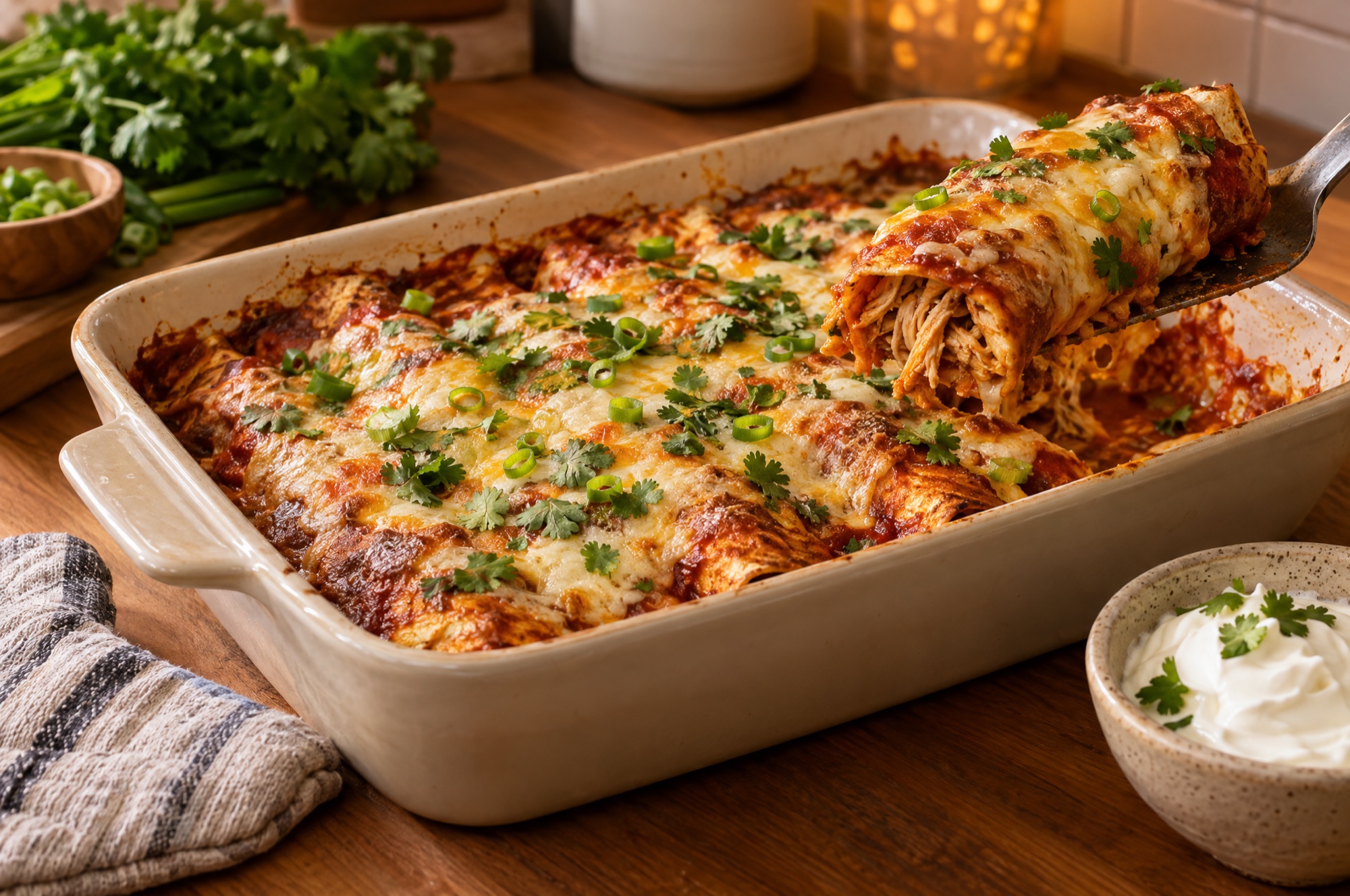 Baked Chicken Enchiladas