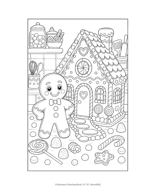 Christmas Coloring Book page 8