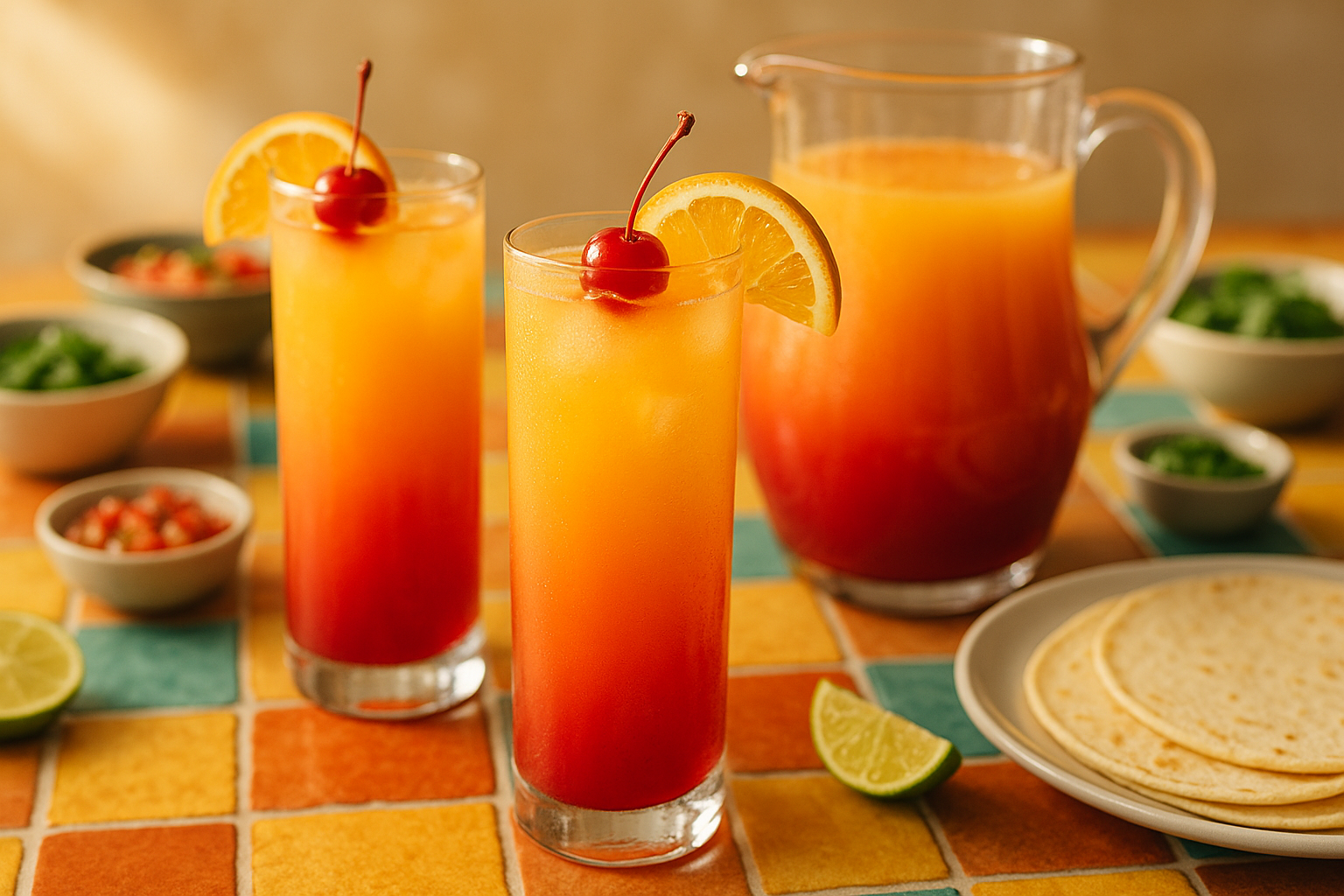 Tequila Sunrise Pitcher