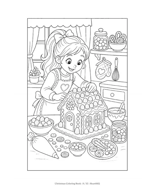 Christmas Coloring Book page 9